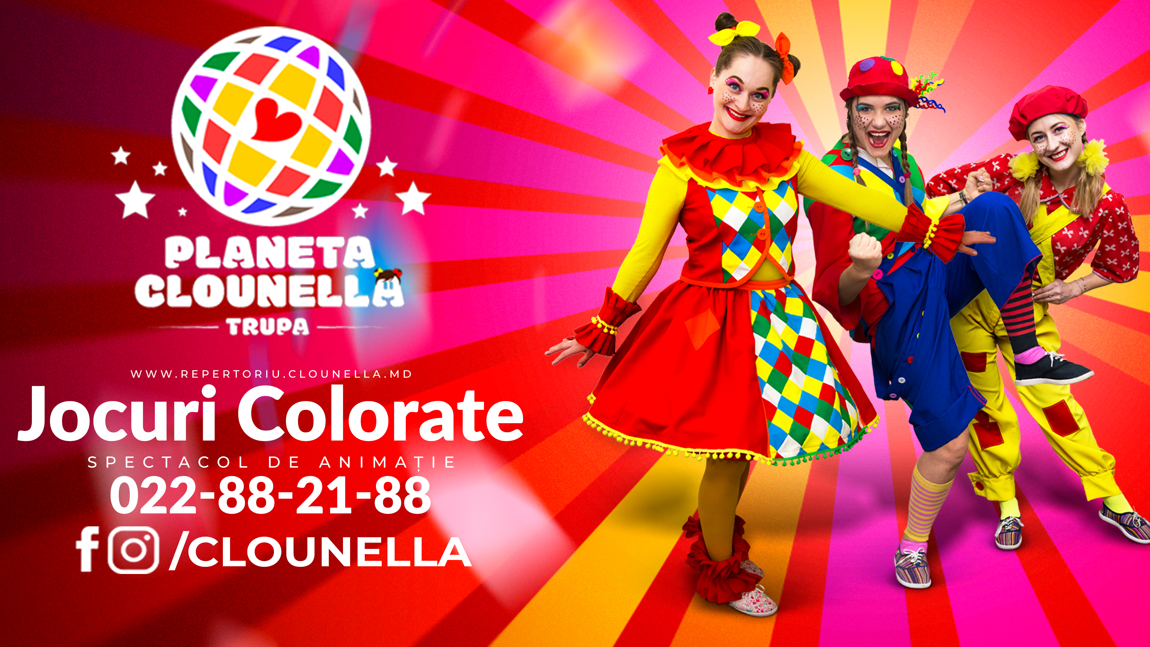 Bilete la Jocuri Colorate - Trupa Planeta Clounella